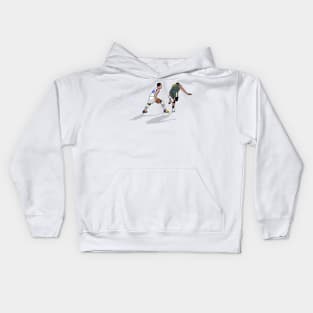 curry crossover on gobert Kids Hoodie